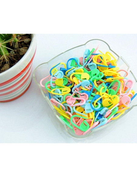 100 Marcadores de Puntos de Tejido HiMo para Crochet 100 Marcadores de Puntos de Tejido HiMo para Crochet
