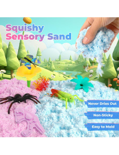 Kit de Jardín Sensorial FIIOEOY 89 Piezas para Niños 3-5 Años 2