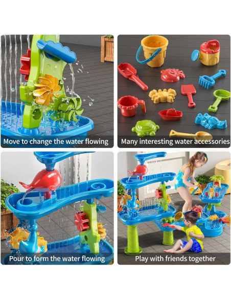 Mesa de Agua Sensorial para Niños MSKOLER 142x32x76 cm Mesa de Agua Sensorial para Niños MSKOLER 142x32x76 cm