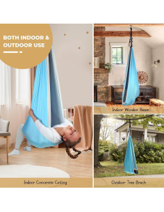 Hamaca Sensorial Doble Capa Bathonly Azul Cielo 1.35 kg 2