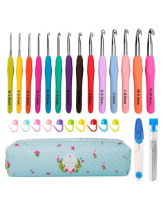 Set de Ganchos de Crochet Yarniss 14 Tamaños 2-10mm Ergonómicos