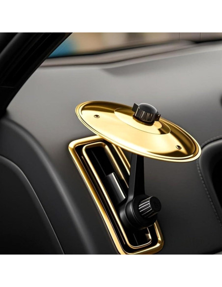 Cymbal de Aire para Auto AKLOPE - Accesorio Musical Dorado Cymbal de Aire para Auto AKLOPE - Accesorio Musical Dorado