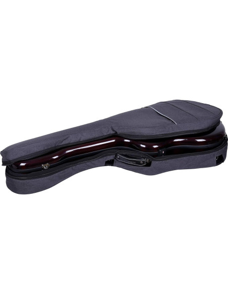 Estuche para guitarra Dreadnought Crossrock CRF6030DRD - Fibra de carbono, Rojo Estuche para guitarra Dreadnought Crossrock CRF6030DRD - Fibra de carbono, Rojo