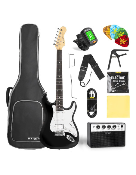 Kit Guitarra Eléctrica STRICH HSS 39" Completo con Amplificador Kit Guitarra Eléctrica STRICH HSS 39" Completo con Amplificador