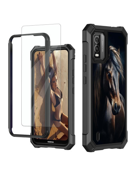 Funda Protectora para Nokia C210 2023 con Protector de Pantalla