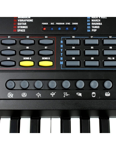 Piano Teclado RockJam 49 Teclas Negro con Lecciones Simply Piano Piano Teclado RockJam 49 Teclas Negro con Lecciones Simply Piano