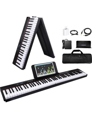 Piano Digital Portátil Coolmusic KD88 de 88 Teclas Semipesadas