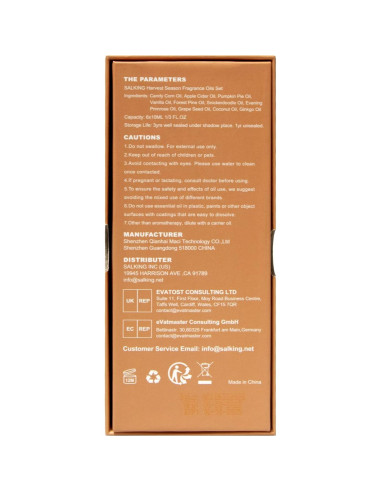 Set de 6 Aceites Esenciales Otoñales SALKING para Difusor