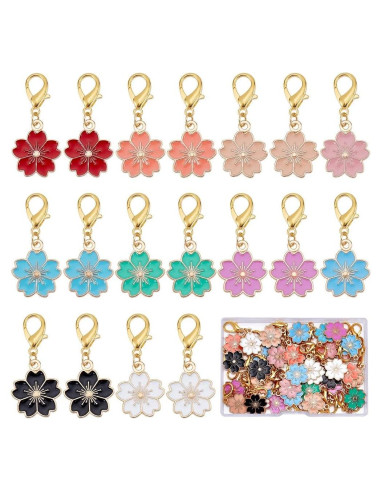 Marcadores de Puntos de Crochet SUNNYCLUE 50 Pcs Sakura