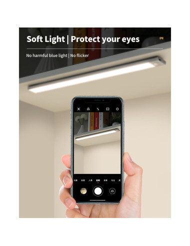Luz LED con Sensor de Movimiento NICKLUC 20.32 cm Recargable