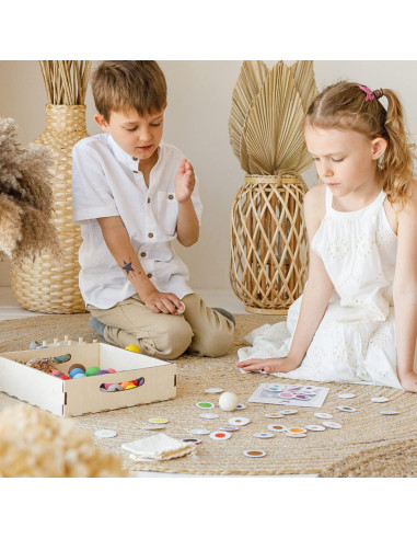 Juguete Montessori Ulanik - 36 Piezas de Clasificación de Colores