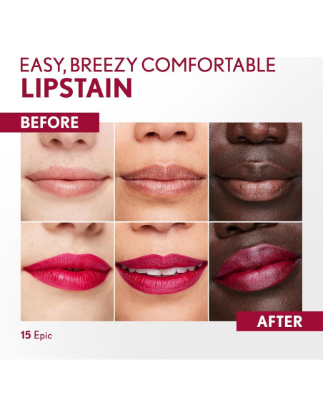 Lipstain Outlast Covergirl 15 Épico y 65 Natural Vegano Lipstain Outlast Covergirl 15 Épico y 65 Natural Vegano