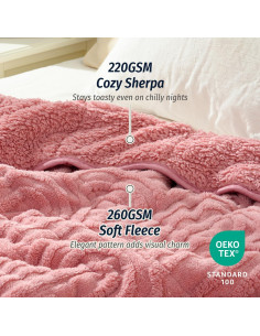 Manta con peso Wemore jacquard 152x203 cm 6.8 kg rosa 2