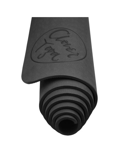 Alfombrilla de Yoga Clever Yoga Antideslizante 6mm Negra