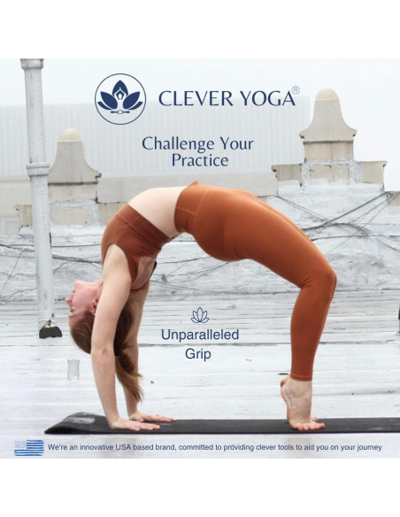 Alfombrilla de Yoga Clever Yoga Antideslizante 6mm Negra Alfombrilla de Yoga Clever Yoga Antideslizante 6mm Negra