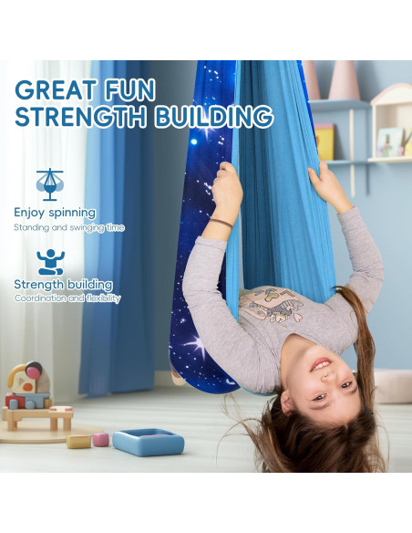 Hamaca Sensorial OUTREE para Niños Azul 139.9x150.4 cm Hamaca Sensorial OUTREE para Niños Azul 139.9x150.4 cm