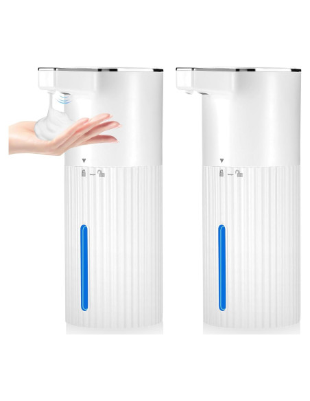 Paquete de 2 Dispensadores Automáticos de Jabón Espumoso VZZNN Paquete de 2 Dispensadores Automáticos de Jabón Espumoso VZZNN