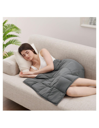 Manta con peso L'AGRATY 73.66x60.96cm 2.27kg Gris Oscuro