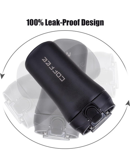 Taza de viaje XPIY 400 ml acero inoxidable a prueba de derrames Taza de viaje XPIY 400 ml acero inoxidable a prueba de derrames