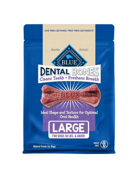 Huesos Dentales Blue Buffalo para Perros Grandes 27 oz Huesos Dentales Blue Buffalo para Perros Grandes 27 oz