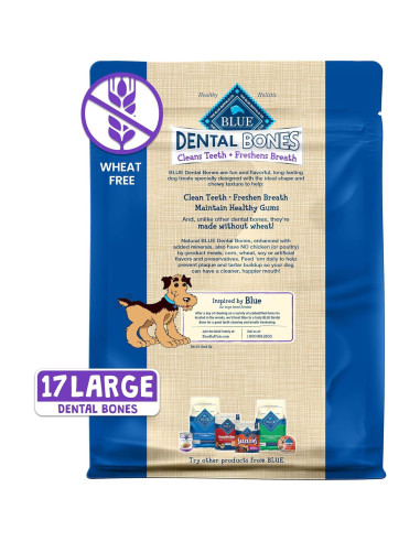 Huesos Dentales Blue Buffalo para Perros Grandes 27 oz