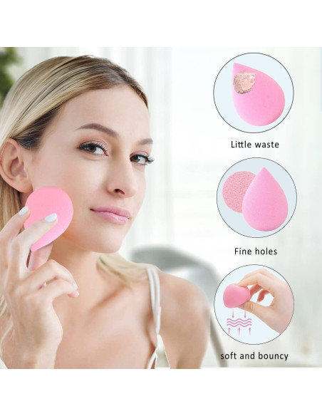 Set de 6 Esponjas de Maquillaje Leeshine - Suaves y Multiusos Set de 6 Esponjas de Maquillaje Leeshine - Suaves y Multiusos