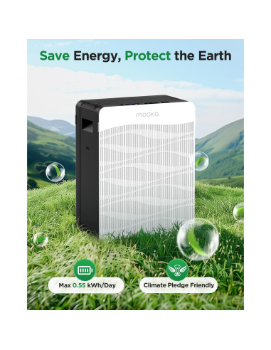Purificador de Aire MOOKA C300 para Habitaciones Grandes 260 m
