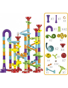 Juego de Carrera de Canicas Mgivyar 113 Piezas para Niños 4-8 Años 2