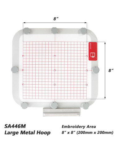 Aro Magnético MagnaHoop SA446M para Bordado 200x200mm