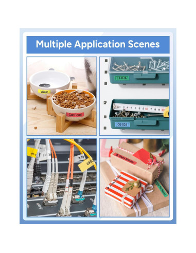 Paquete de 6 Cintas TZ Brother P Touch 12mm Laminadas Colores