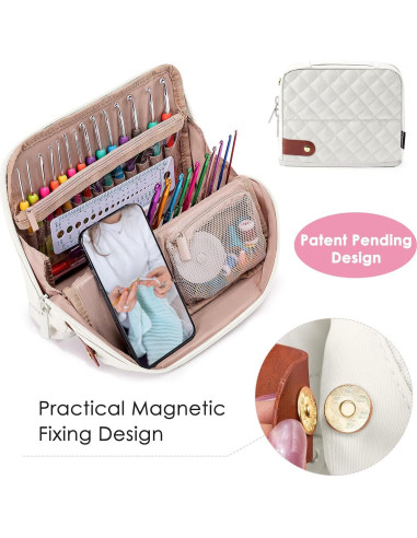 Conjunto de Ganchillos MYBAGZING 82 Piezas Estuche Aluminio