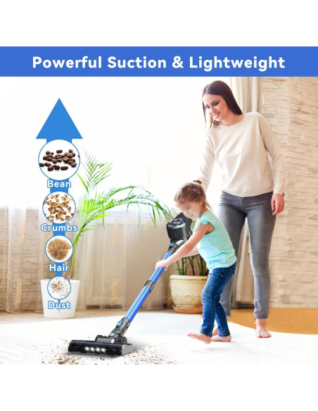 Aspiradora Inalámbrica UML0 8 en 1, 40 Minutos de Autonomía