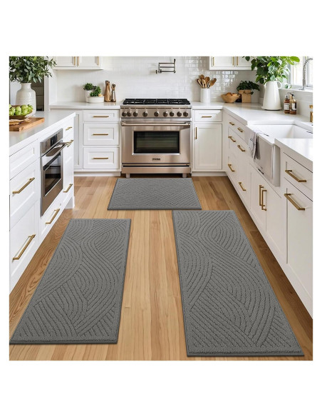Conjunto de Alfombrillas de Cocina SHACOS 3 Piezas Antideslizantes Conjunto de Alfombrillas de Cocina SHACOS 3 Piezas Antideslizantes