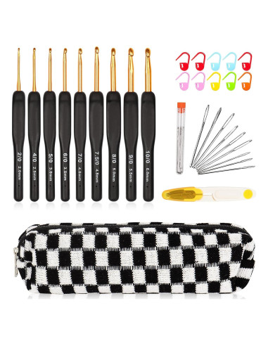 Set de Ganchillos Aeelike 31pcs Ergonomicos para Crochet
