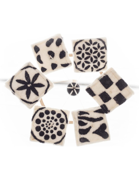 Móvil para Cuna Glaciart One Negro y Blanco - Estimula Habilidades Móvil para Cuna Glaciart One Negro y Blanco - Estimula Habilidades