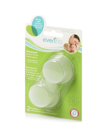 Diafragmas de Silicona Evenflo Feeding para Extractores de Leche - 2 Piezas Diafragmas de Silicona Evenflo Feeding para Extractores de Leche - 2 Piezas