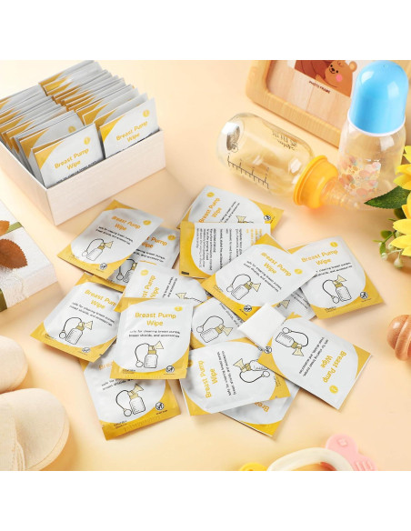 Toallitas para Extractores de Leche Demissle 100 Pcs Higiénicas Toallitas para Extractores de Leche Demissle 100 Pcs Higiénicas