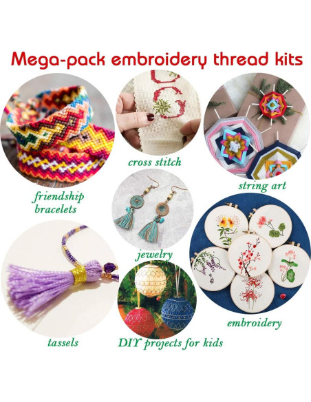Kit de Hilos de Bordado LE PAON 108 Colores con Caja 110 Pcs Kit de Hilos de Bordado LE PAON 108 Colores con Caja 110 Pcs