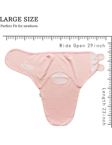 Manta de Envolver para Bebé Little Tots Rosa Unicornio 2 Pzas