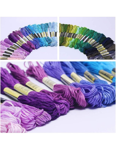Hilo de Bordado LOVIMAG 140 Colores Algodón 8m para Manualidades
