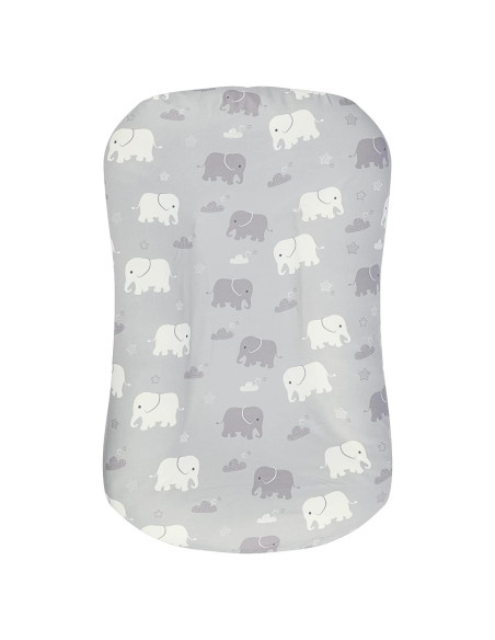 Funda para Lounger de Bebé TANOFAR Elefante Microfibra 80x54cm Funda para Lounger de Bebé TANOFAR Elefante Microfibra 80x54cm