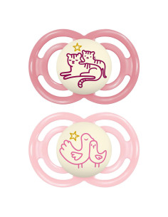 Chupete MAM Perfect Night Rosa 2 Unidades 6-16 Meses