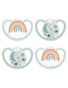 Chupete ortodóntico NUK Space 0-6 meses brilla en la oscuridad