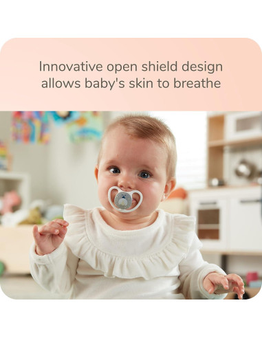 Chupete ortodóntico NUK Space 0-6 meses brilla en la oscuridad