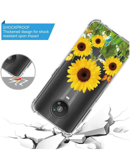 Funda delgada TPU para Nokia G10/G20 - Girasol, 32g