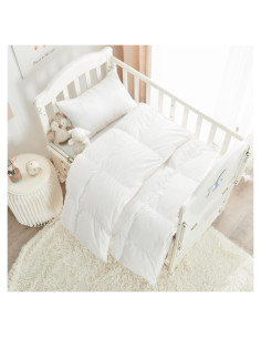 Edredón de Plumas de Ganso ROSE FEATHER 104x122 cm Blanco