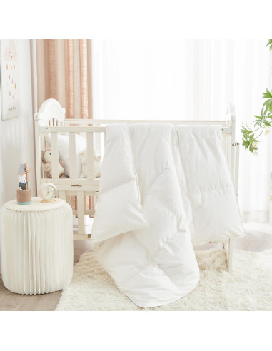 Edredón de Plumas de Ganso ROSE FEATHER 104x122 cm Blanco