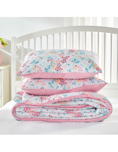 Conjunto de Edredón Reina SLEEP ZONE Microfibra Floral