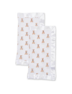 Manta de Seguridad Lulujo 100% Algodón Ositos Vintage 40x40 cm