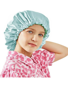 Gorro de Sueño de Satén ELIHAIR Ajustable para Niños X-Large 2